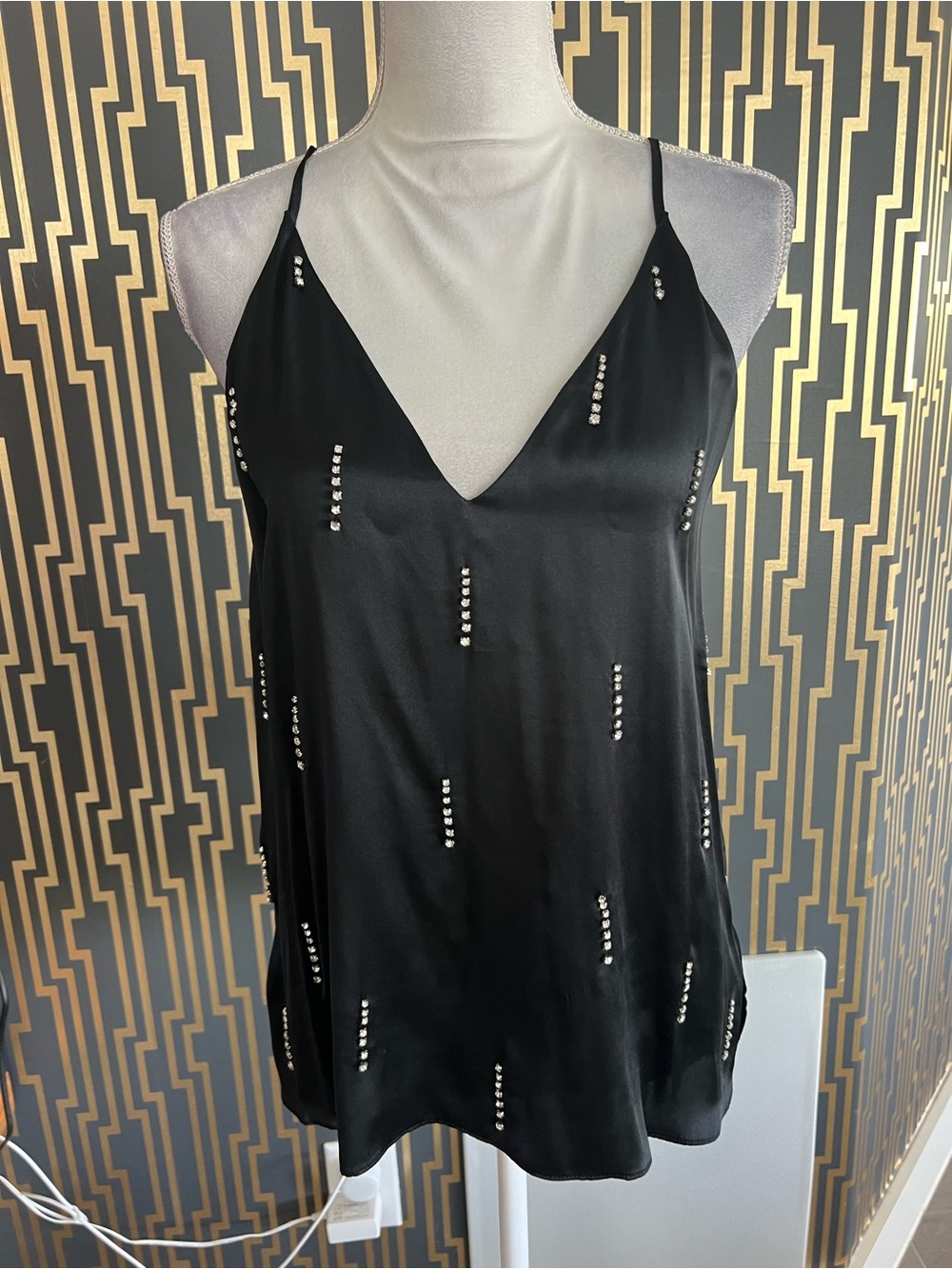 Cami NYC Silk Beaded Camisole